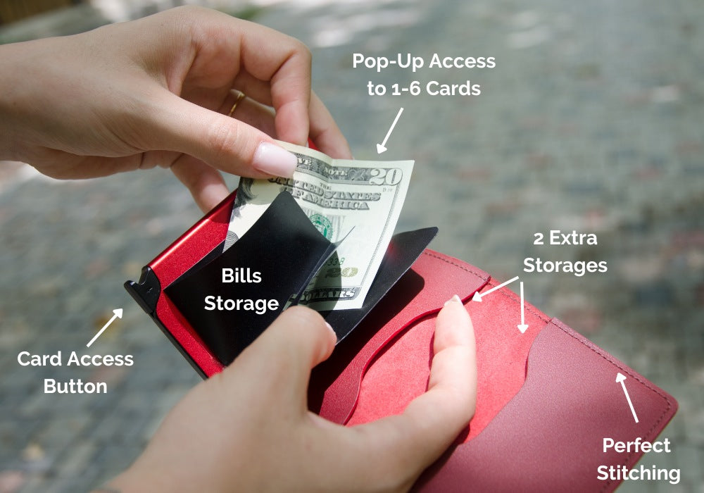 AirTag Trackable Wallet Storage
