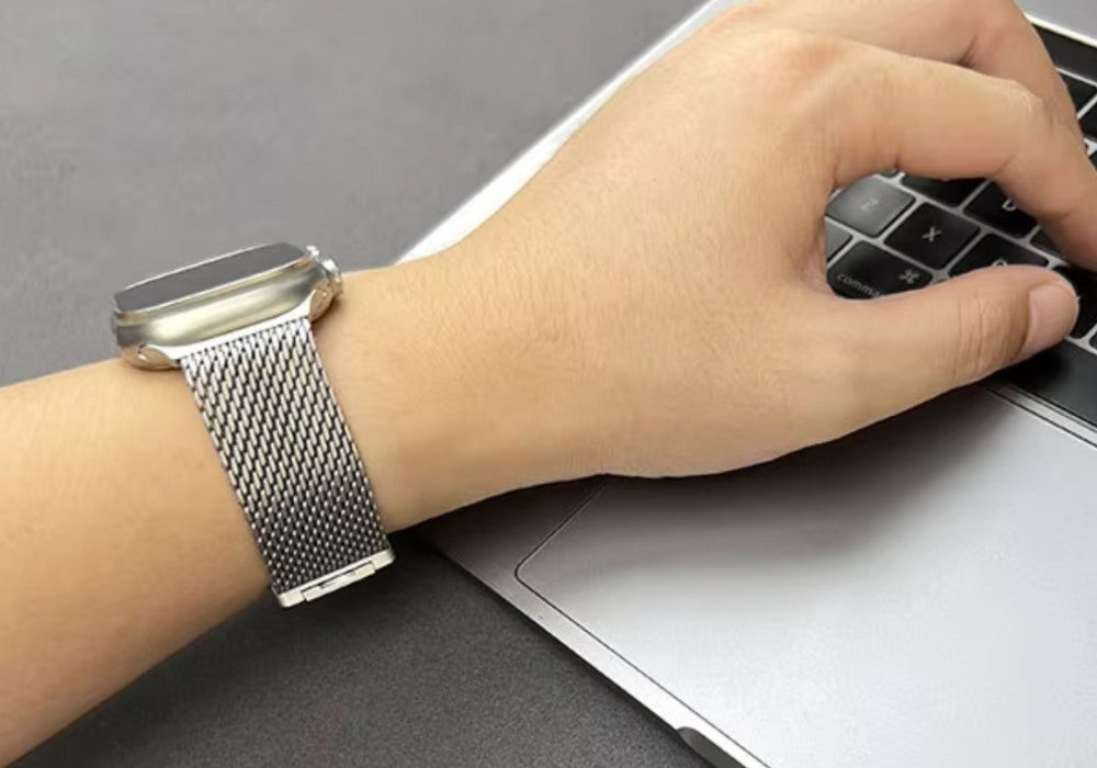 Apple Watch Milanese Loop Band Titanium