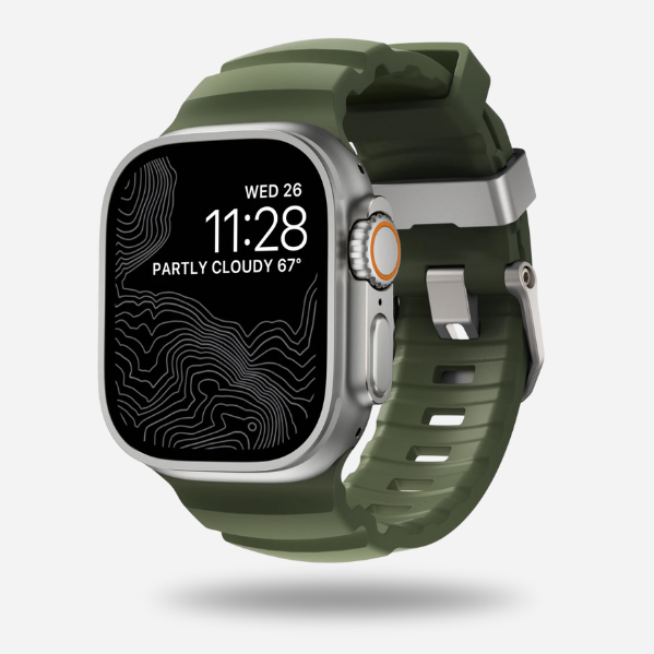 Stone Ridge™ Band – Rugged FKM Strap with Titanium Clasp