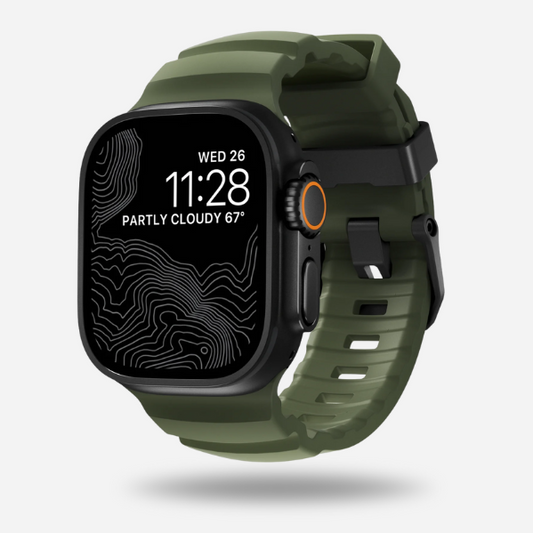 Stone Ridge™ Band – Rugged FKM Strap with Titanium Clasp