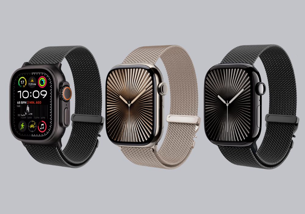 Titanium Milanese Loop Band for Apple Watch 