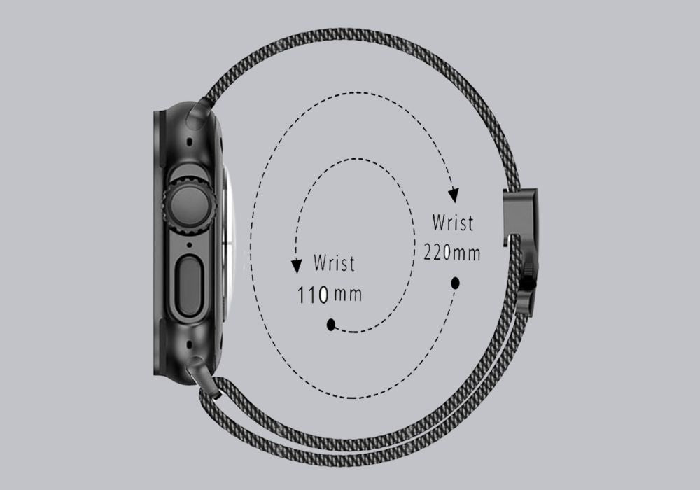 Apple Watch Titanium Milanese Loop Band